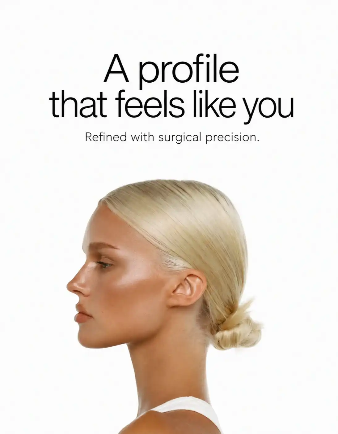 Campaña A Profile That Feels Like You con un perfil femenino.